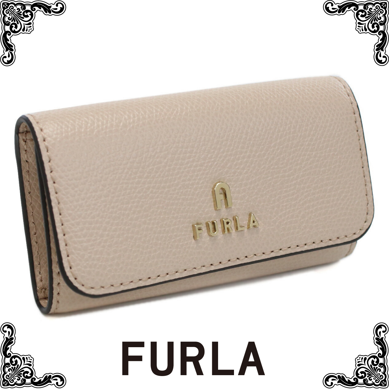 フルラ FURLA FURLA CAMELIA ４連キーケース ブランド アーチロゴ レディース WR00436 ARE000 B4L00 BALLERINA ベージュ系 gsw-6