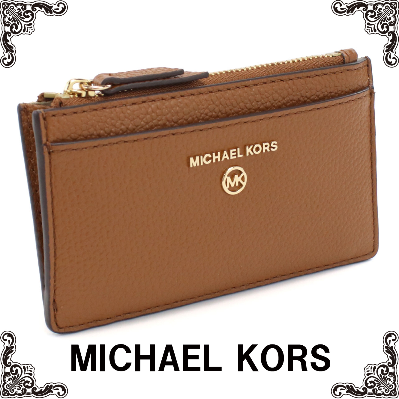 マイケルコース MICHAEL KORS JET SET CHARM キーリング付 小銭入れ コインケース 34H0GT9D6L 230 LUGGAGE ブラウン系 gsw-6 gif-02w