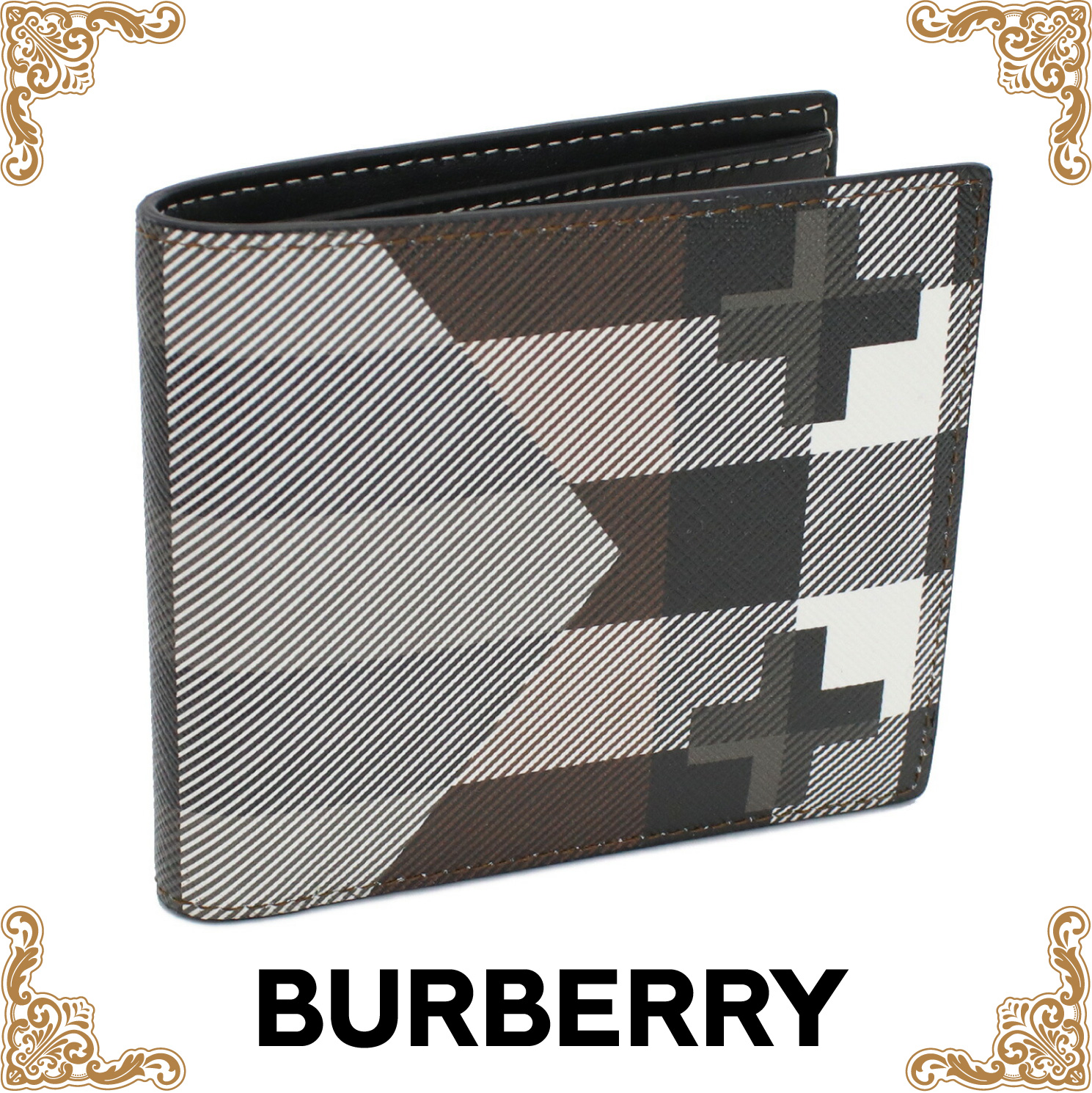 バーバリー BURBERRY  2つ折り財布 ブランド 財布 メンズ 8050793 A8900 DARK BIRCH BROWN ブラウン系 gsm-2