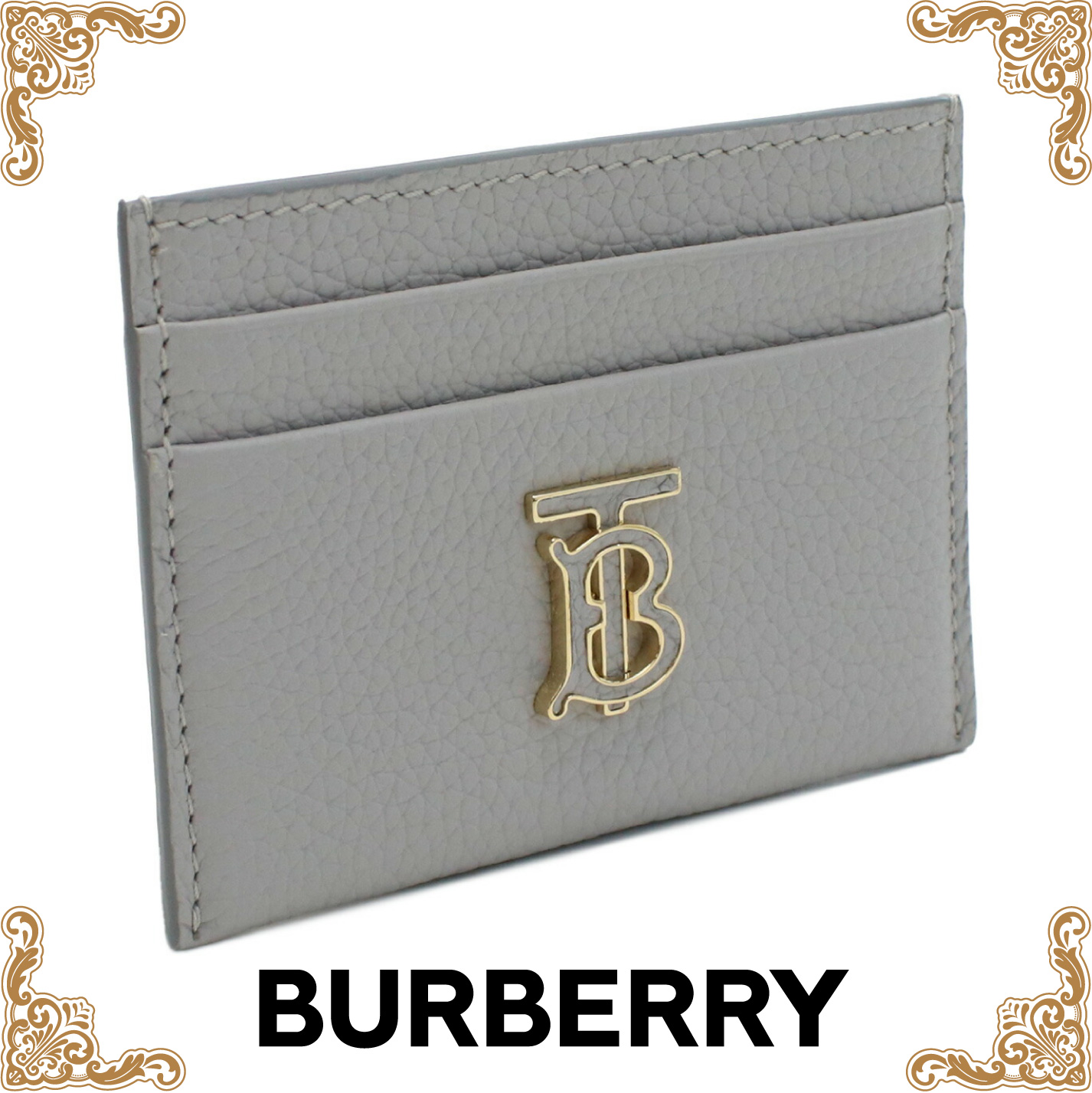 バーバリー BURBERRY  カードケース ブランド TBロゴ 8070430　A1373 LIGHT GREY MELANGE gsw-3