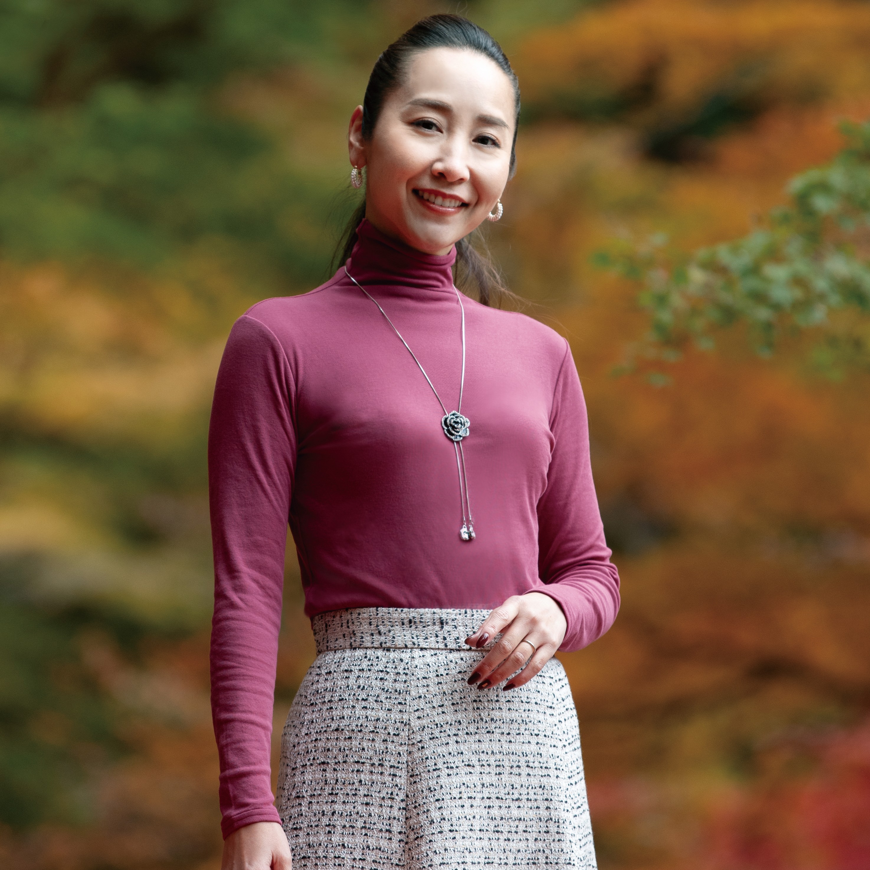 ＳＡＬＥ（セール） 天使の綿シフォン  ハイネック長袖（２重袖） 【  最安値！！ 】