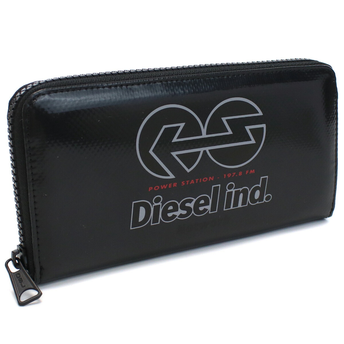 ディーゼル DIESEL  ラウンドファスナー 長財布 ブランド ジップウォレット X08995 P4635 T8013 ブラック wallet-01