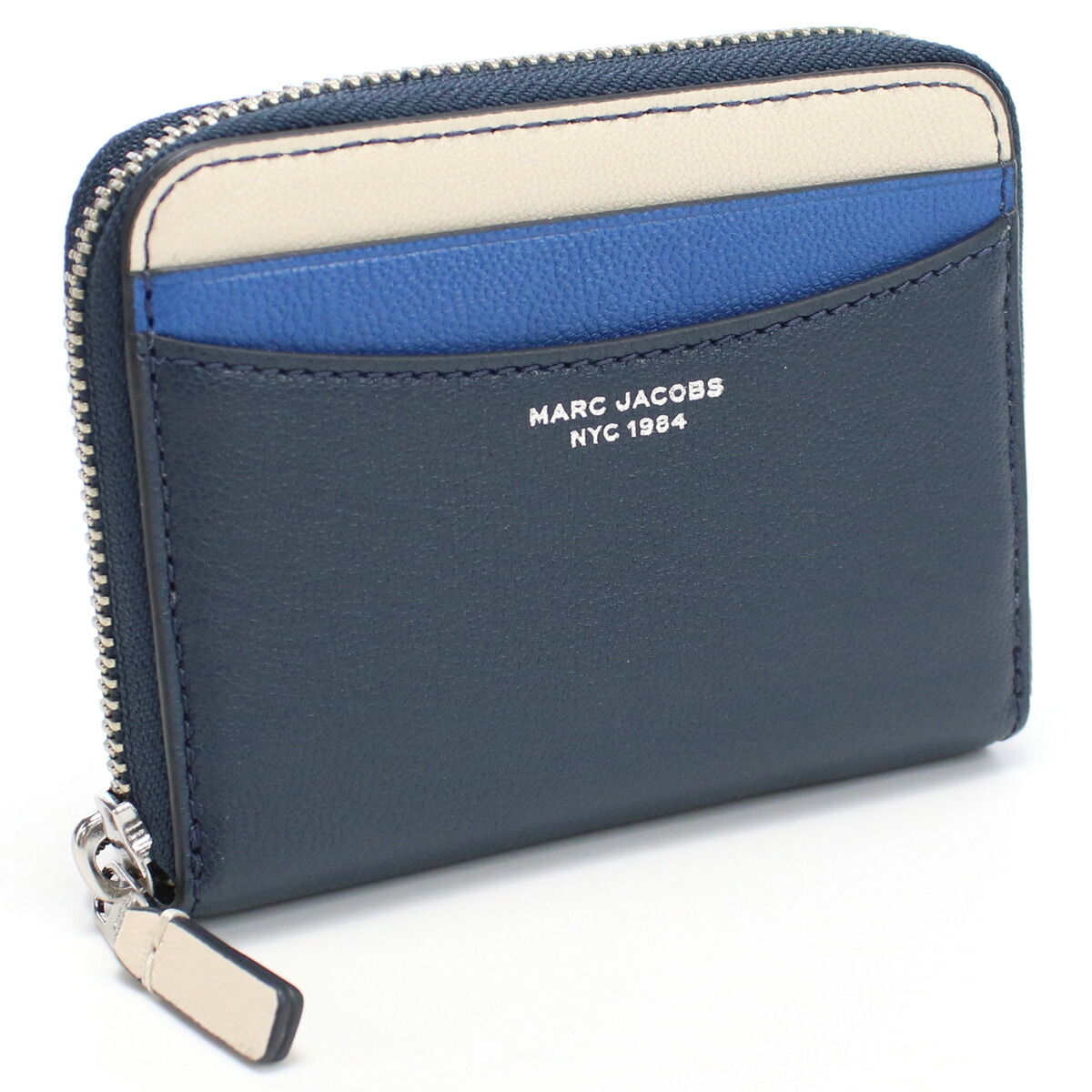 マークジェイコブス MARC JACOBS THE ZIP AROUND WALLET 小銭入れ  S167L03FA22 455 ブランド ミニ財布 BLUE SEA MULTI ブルー系 wallet-01 mini-01