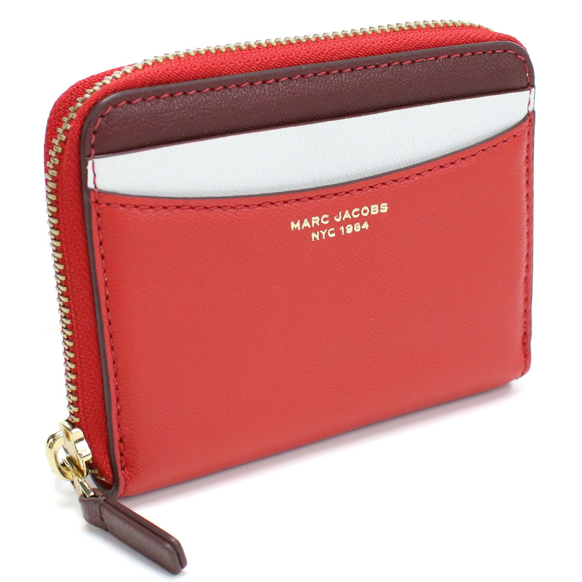 マークジェイコブス MARC JACOBS THE ZIP AROUND WALLET 小銭入れ  S167L03FA22 619 ブランド ミニ財布 TRUE RED MULTI レッド系 wallet-01 mini-01